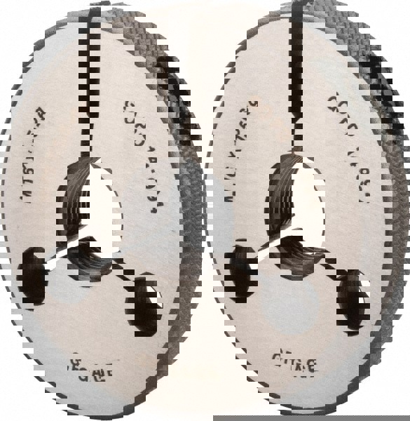 Threaded Ring Gage: M16 x 1.50 Thread, Metric, Class 6G, Go & No Go